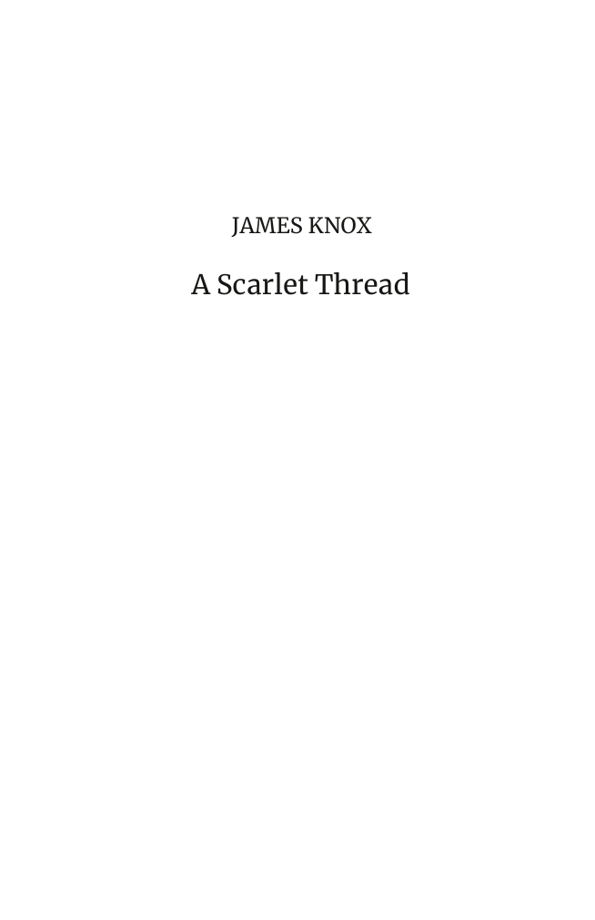 Title page of A Scarlet Thread