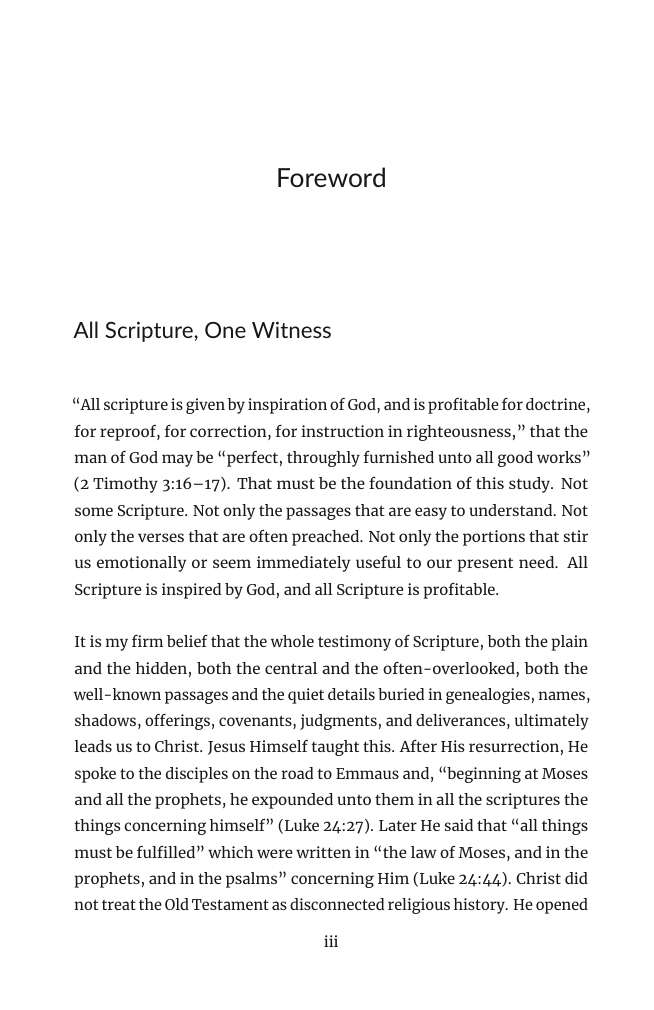 Opening foreword page of A Scarlet Thread